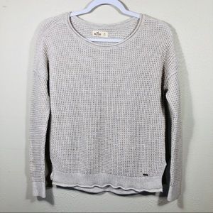 Long Sleeve Tan Hollister Sweater - size XS